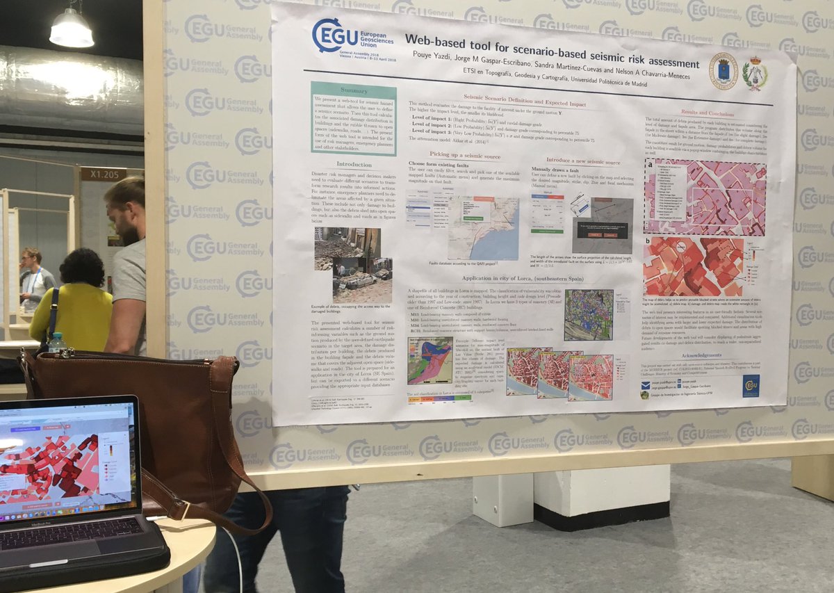 sismogena's tweet photo. Many thanks to @McuevasSandra for presenting our work in #ESC2018. I also presented it in #EGU2018 and it was very successful! Hope for chances to develop it and start making it operational. https://t.co/bq8JgJ4nUD