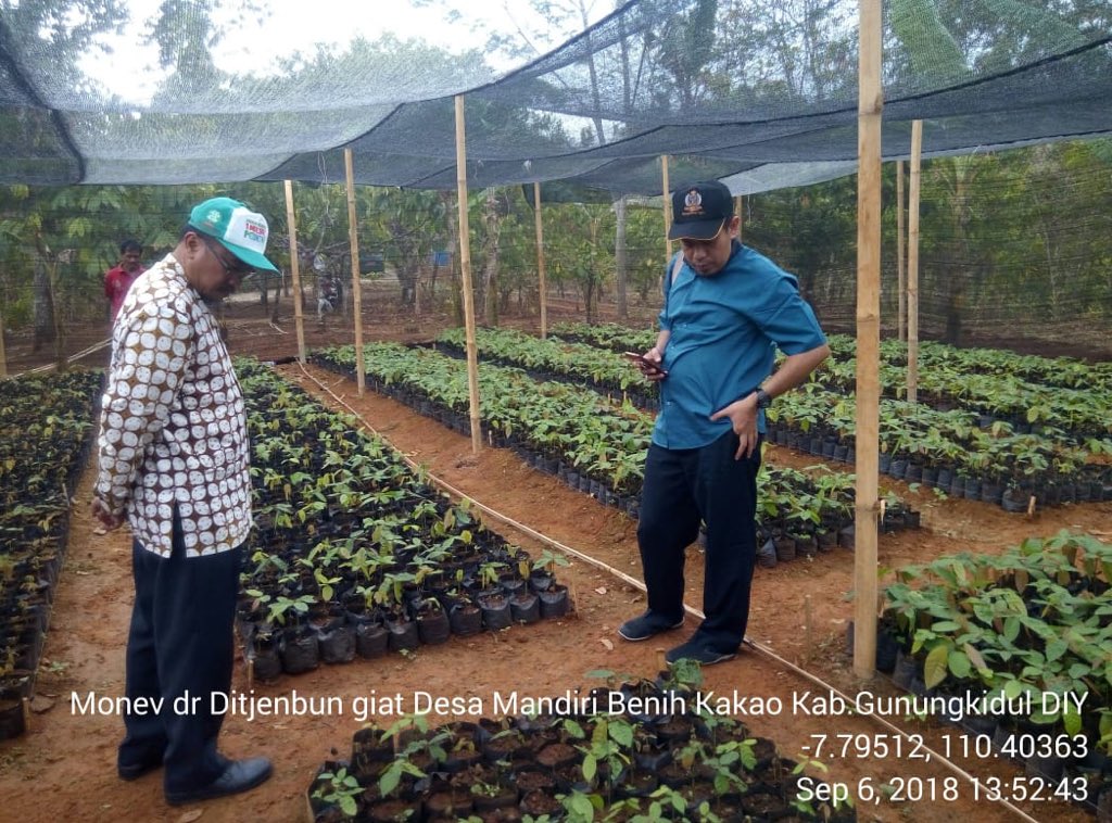 fkp2indonesia's tweet photo. #KerjaNyata #TKPPLPYogyakarta Bersama Ditjenbun melaksanakan Kegiatan Monitoring dan Evaluasi Program Desa Mandiri Benih Kakao di Kab. Gunung Kidul-DIY @Amran_Sulaiman1 @kementan @ditjenbun @HukmasDitjenbun @badansdm @agroinovasi #PerkebunanJaya #FKP2I https://t.co/1dAiDAaQZE