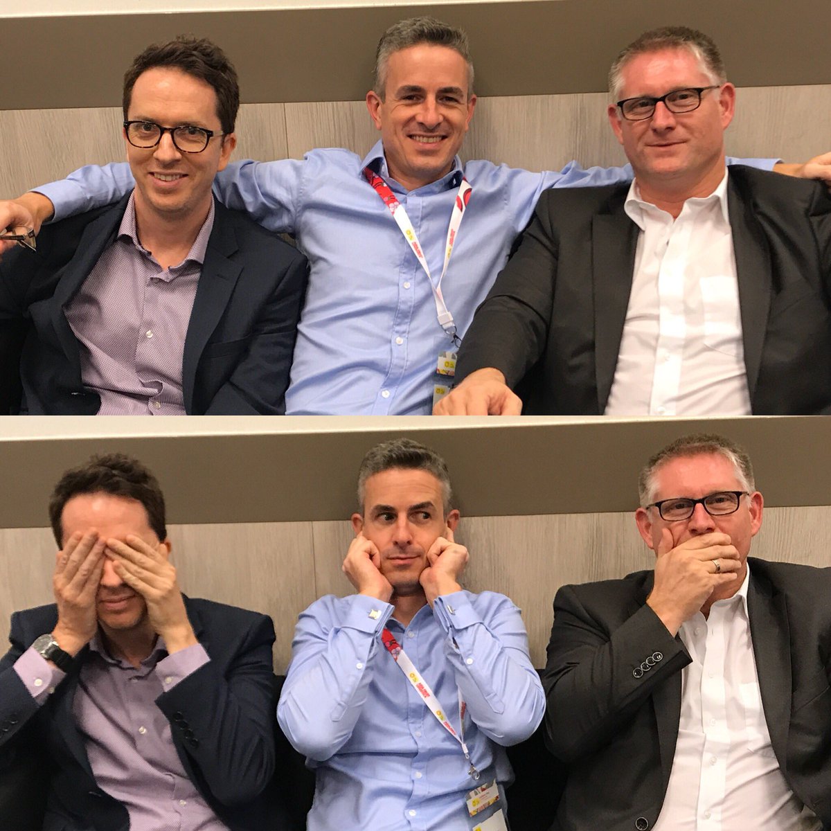 mikefruitnet's tweet photo. Fruitnet’s trio of Michaels!
#fruitnet #fpj #eurofruit #fruchthandel #freshideas https://t.co/ylwoye7j6O