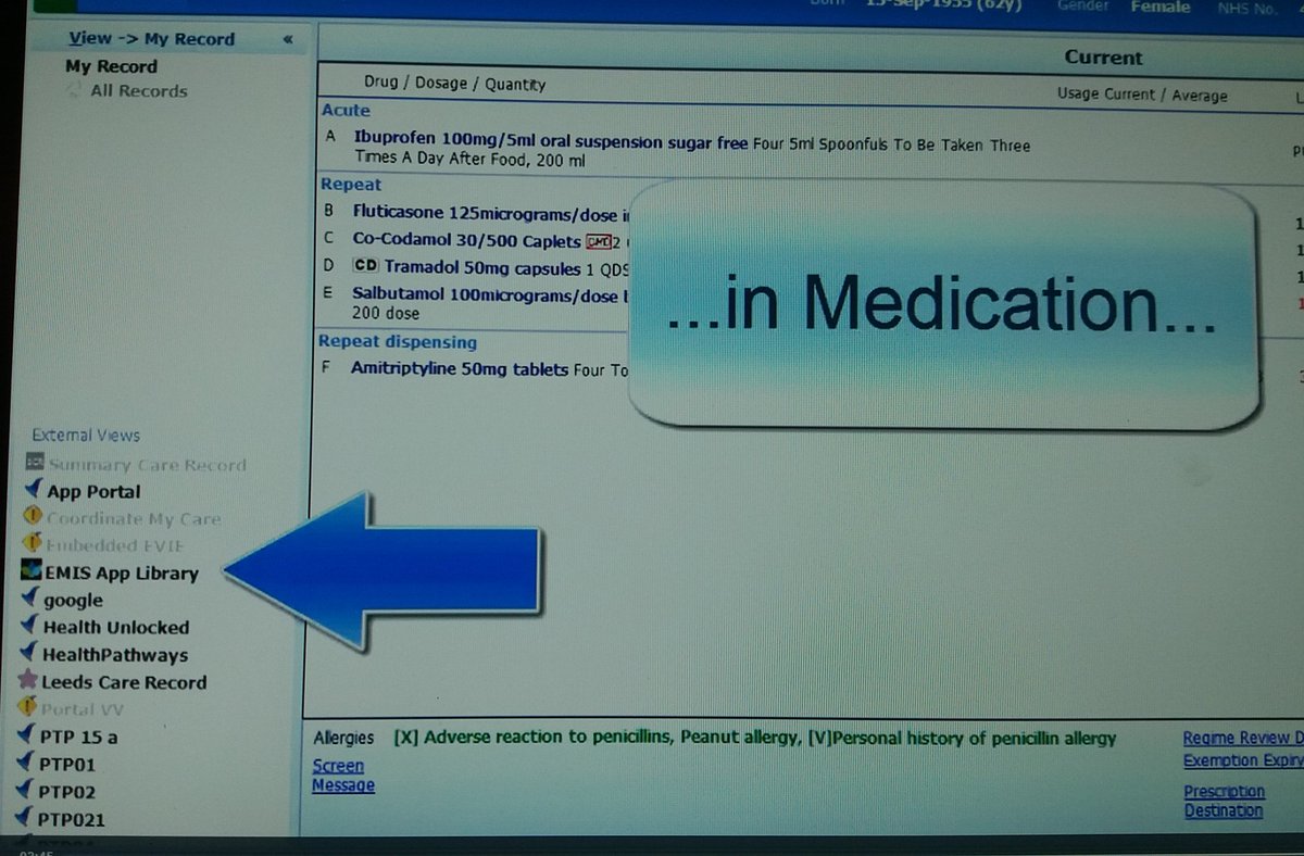 Our Mobile Health Gps Using Emis Web Can Access The New Emishealth App Library Powered By Ourmobilehealth From Anywhere Not Just The Patient Consultation Record In Medication In Problems And