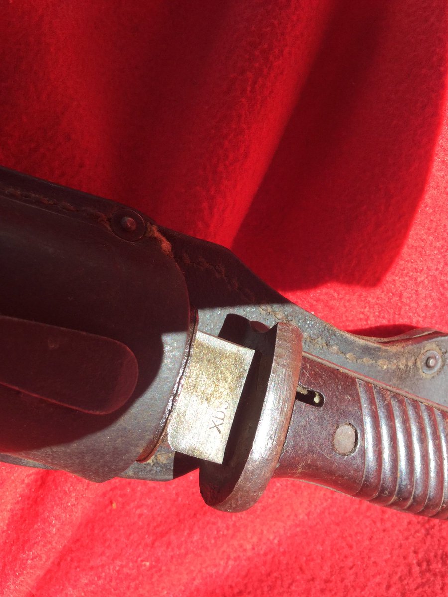 RangeDays's tweet image. Last weekend's Kar 98k bayonet, scabbard and frog after a good clean.