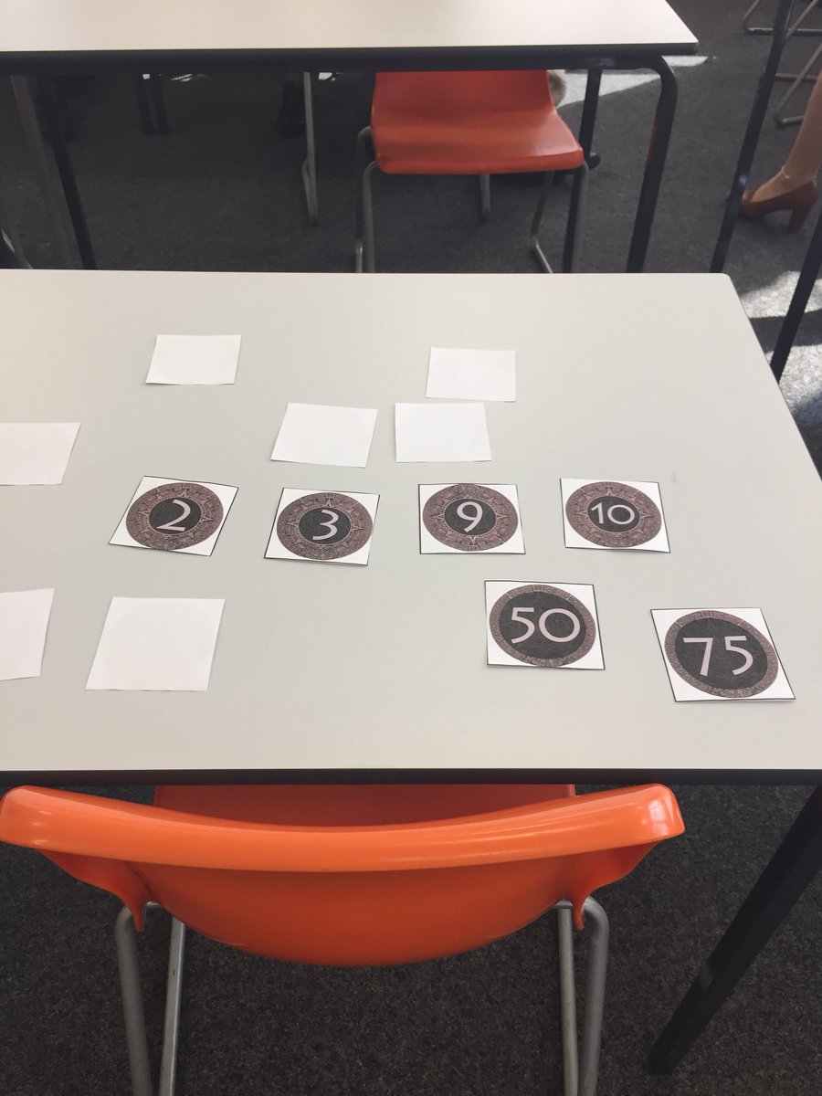 WGSecondaryAcad's tweet photo. Maths Challenge Day! Countdown: 196 from these numbers. Cue the timer! https://t.co/clDrbNHnpY