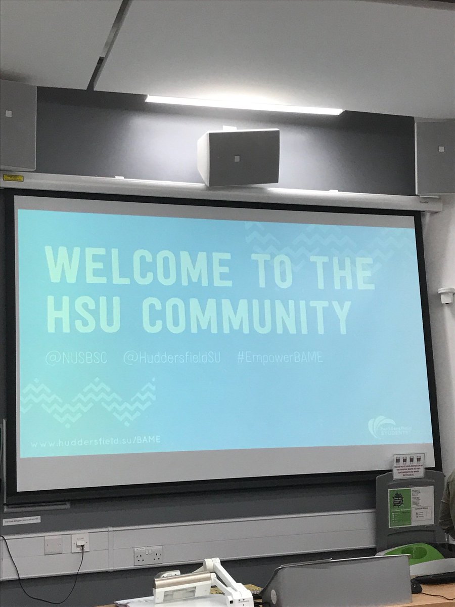 Just arrived at Huddlesfield SU for their #EmpowerBAME conference! Some great work going on here and will be great to learn all about it!