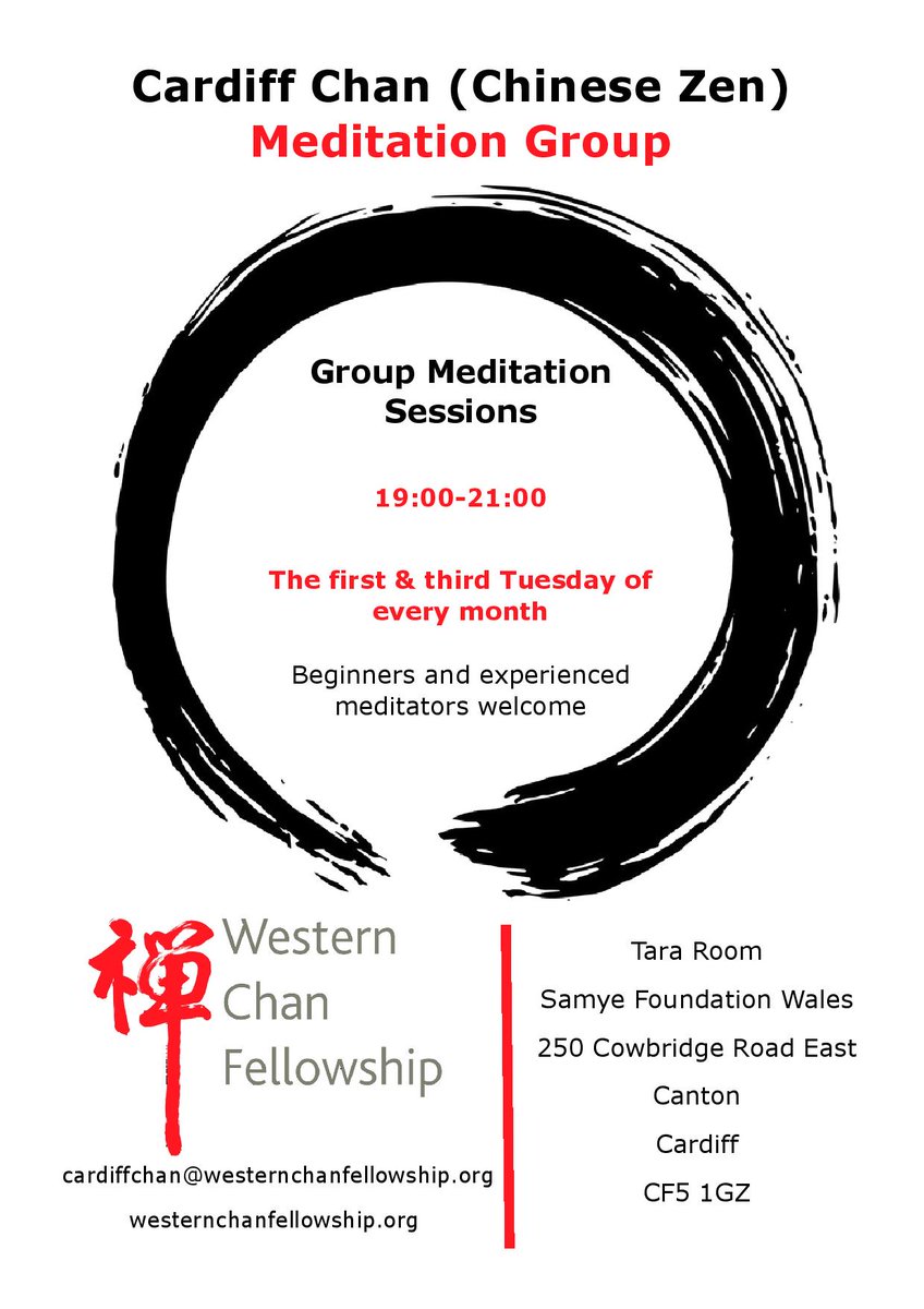 SamyeFoundation's tweet photo. Bill from @wchanf has provided information about the Western Chan meeting at the @SamyeFoundation centre in Cardiff and it's now up on our blog https://t.co/EEYSpUJmC2 https://t.co/3nfOTEz2DQ