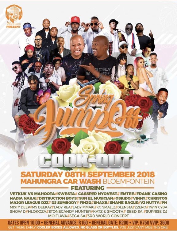 METROFMSA's tweet image. .@VetkukvsMahoota have such an amazing line up for  the 2018 #SpringJumpOffCookOut

Get your tickets here: online.computicket.com/web/event/spri…

YOU DO NOT WANT TO MISS OUT!!!!