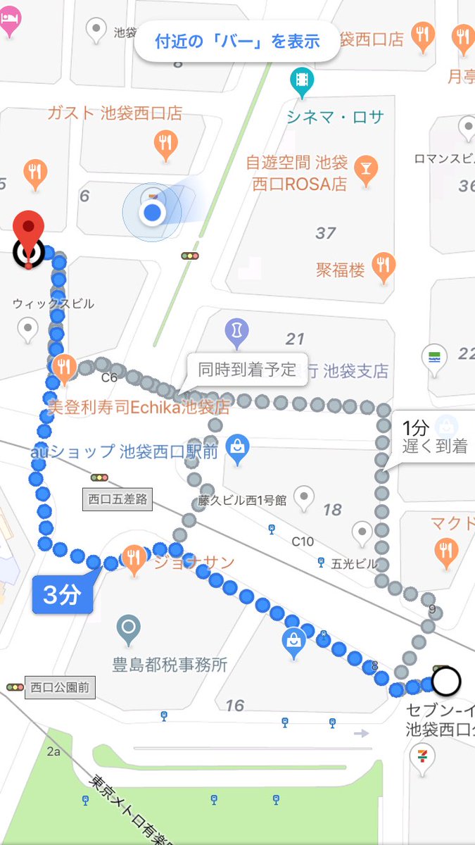 ONESowarailive's tweet photo. Googleマップだとこんな感じの道のりです！ https://t.co/OgbvsElmRL