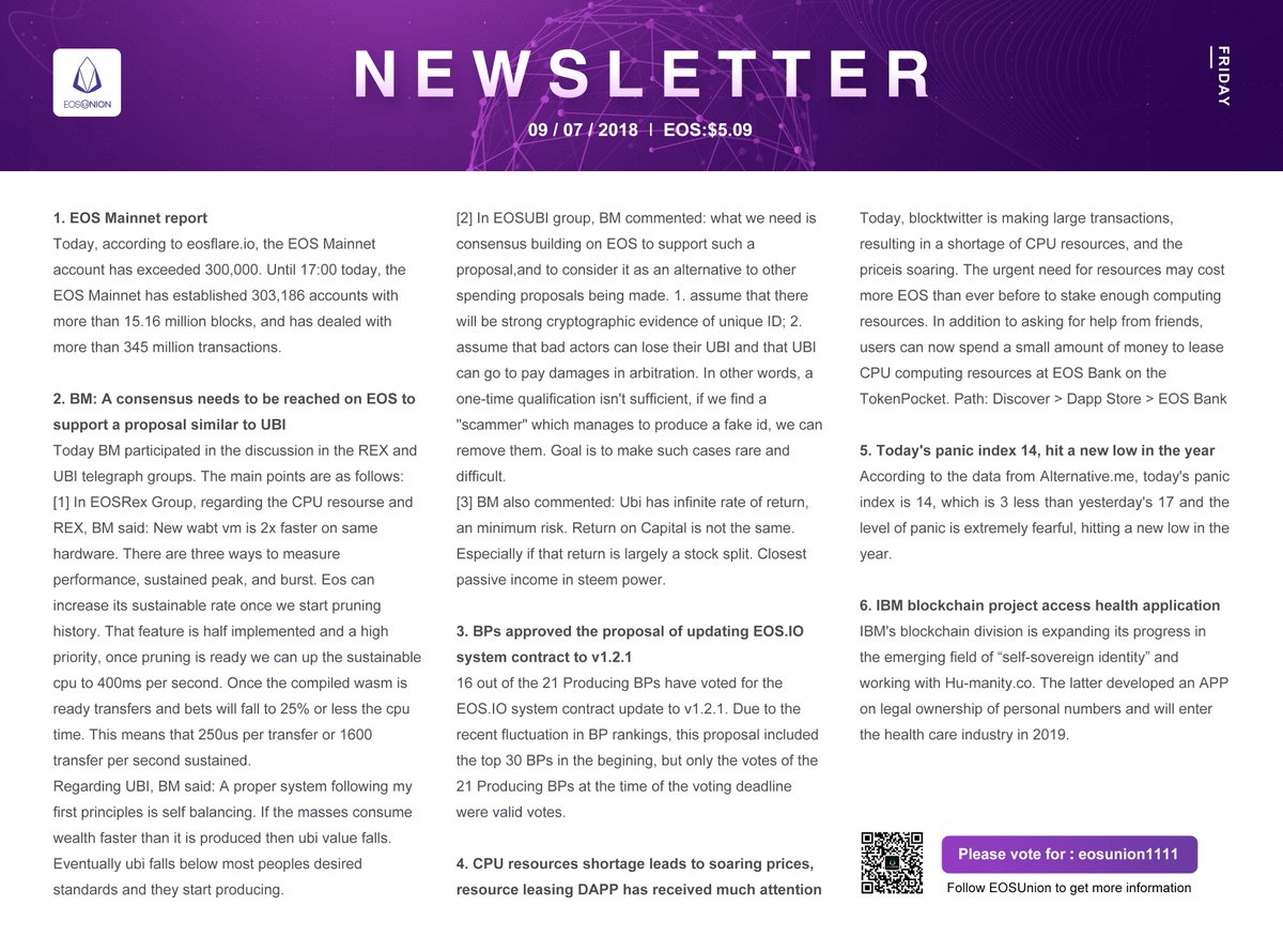 EOSUNION tweet media