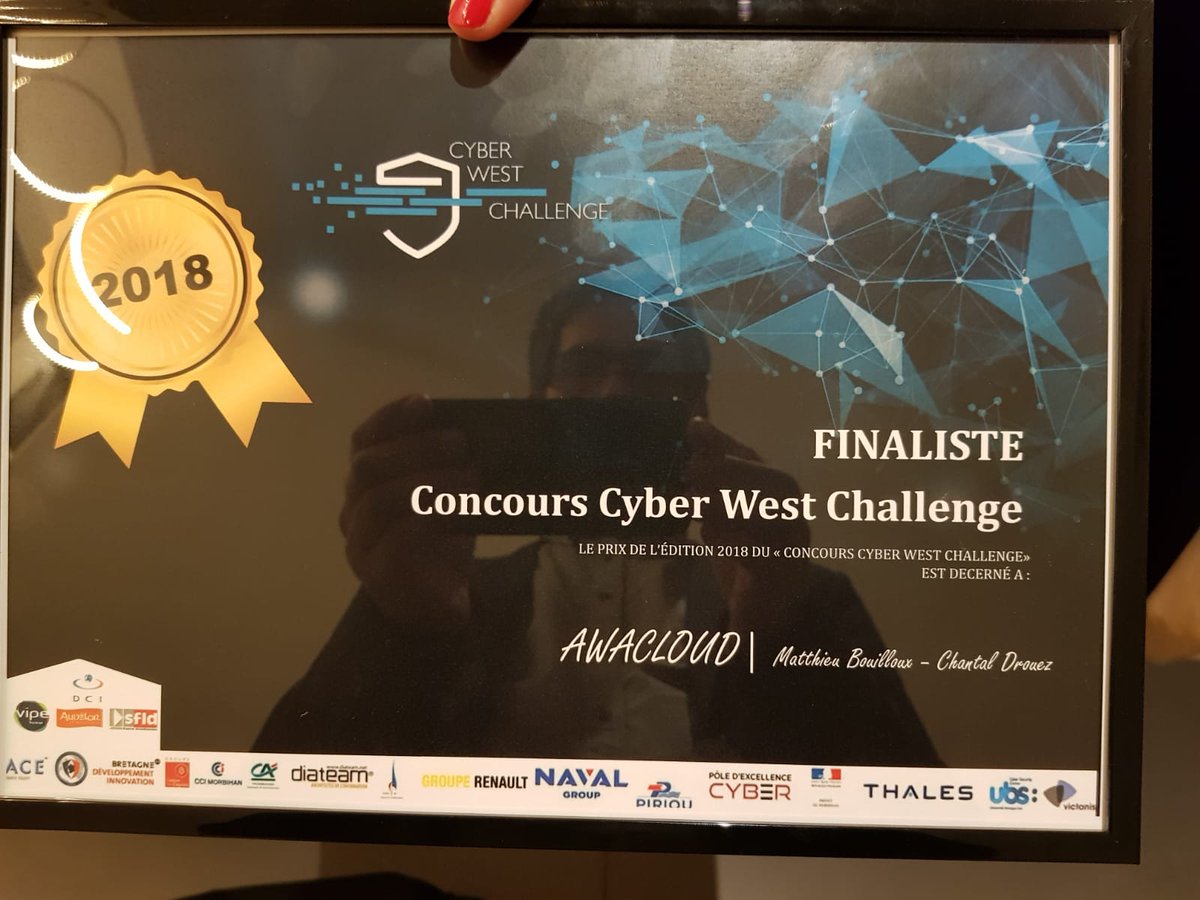 Pas peu fier de ce résultat après seulement 1 an et demi d'existence 🙂
Un grand merci à <a href="/VIPEVANNES/">Vipe</a> pour cette belle soirée, nous gardons en tête ces rencontres enrichissantes et prometteuses pour l'avenir
<a href="/CWC_BZH/">Cyber West Challenge</a> #cyberwestchallenge #startup #securite #IT #innovation