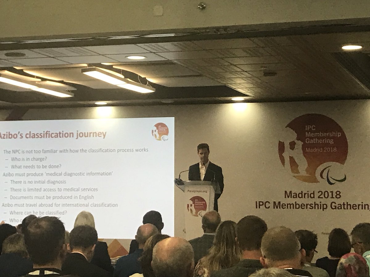 IPC Membership Gathering - Madrid 2018. A crucial session on classification and what INAS needs to do to improve the numbers of qualified  classifiers across the globe. @INASsport <a href="/globalgames19/">Global Games 2019</a> <a href="/SportIncAus/">Sport Inclusion Aus</a>