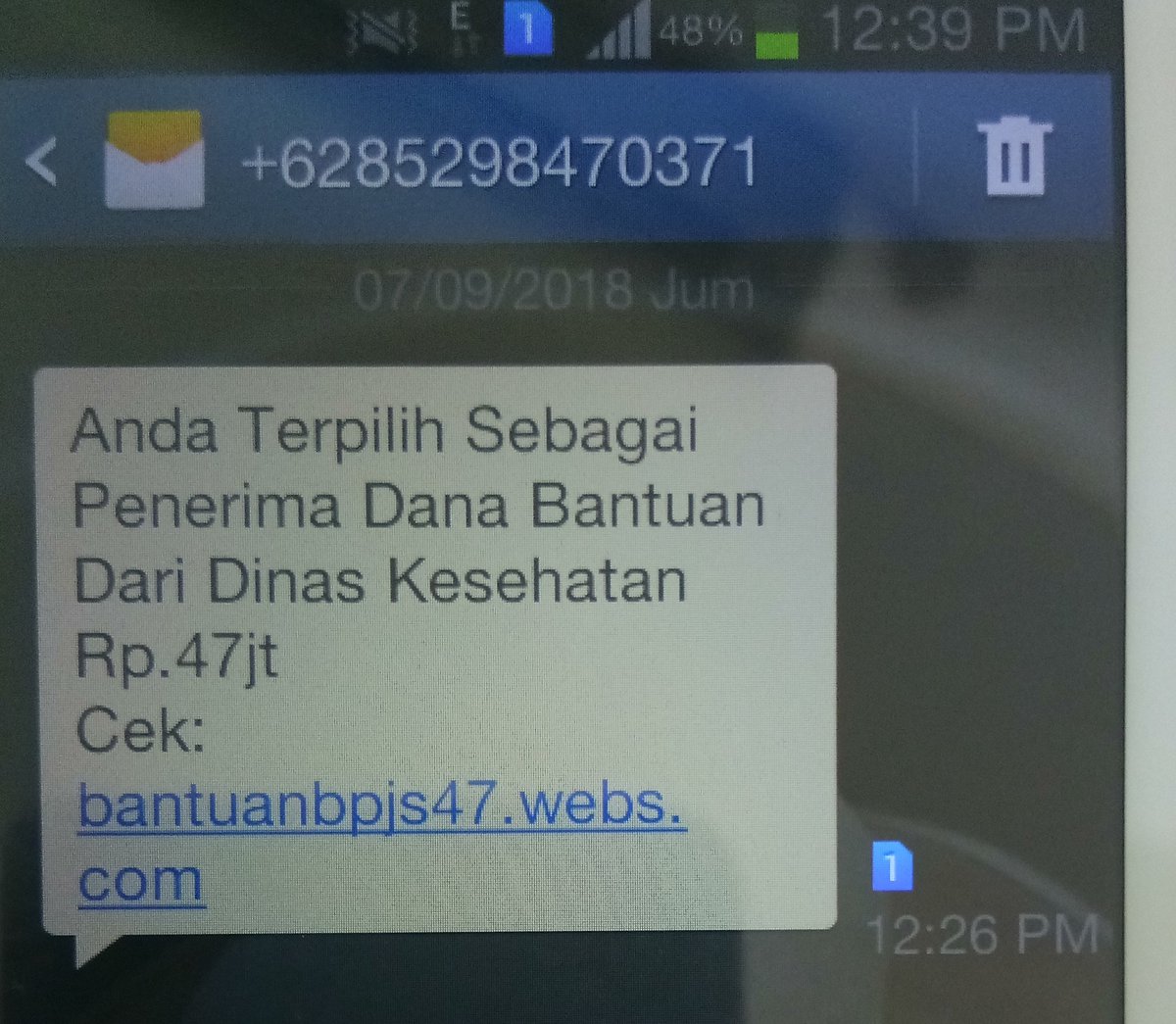 putuuwulann's tweet photo. Hati-hati penipuan @e100ss @BanggaSurabaya https://t.co/XzRbObDSTn