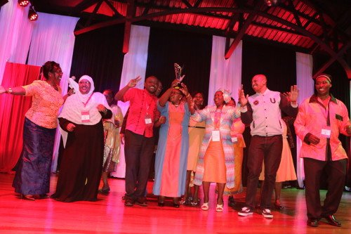 Delegates from Kiambu county receiving their award #ECSACON2018