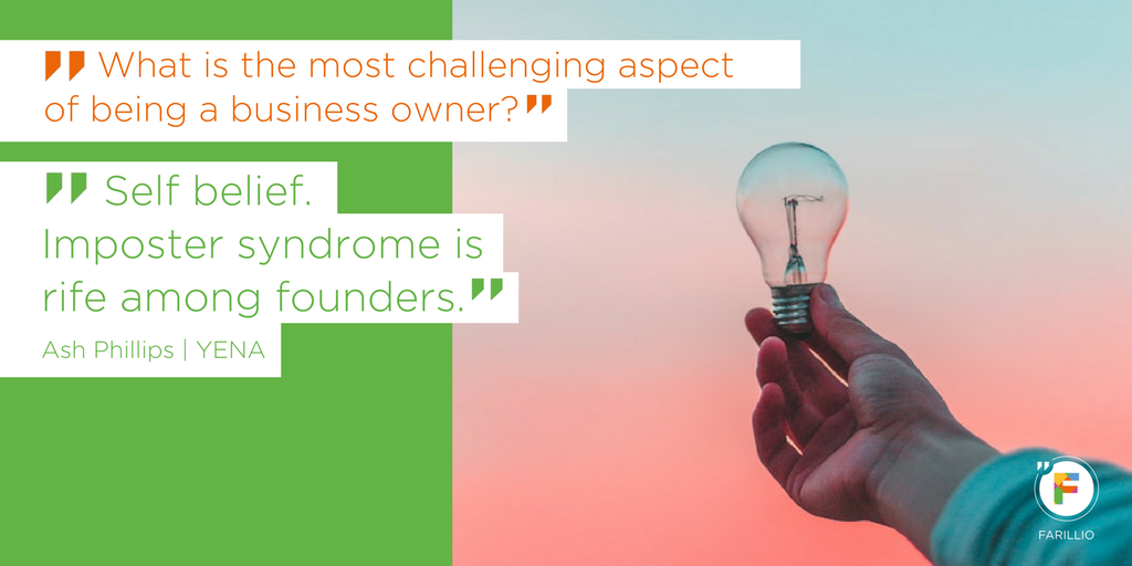 IDanzinger's tweet photo. "Imposter syndrome is rife among founders. An entrepreneurial mind is a blessing and a curse": an interview with  @TheAshPhillips, founder of @yenaglobal https://t.co/qE8APPfJU7 #entrepreneur #startup @farillio https://t.co/H5cgYUrykx