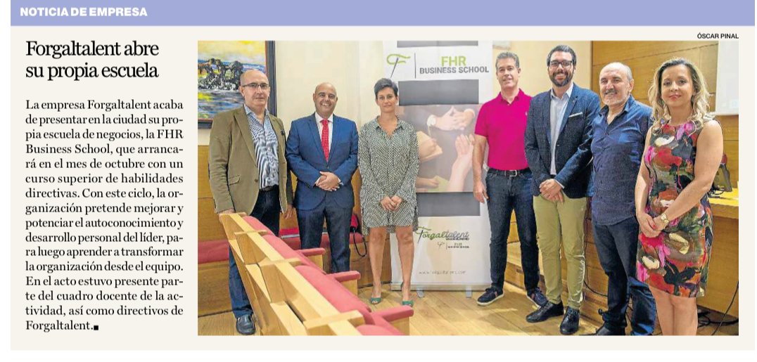 OscarSanchez's tweet photo. #FelizViernes, hoy nos levantamos con esta noticia, #ForgalTalent abre su propia escuela la @FHR Business School" en Ourense en el mes de octubre con grandes profesionales como @Robervigo o Fernando Salinero @Superpyme007. #ÉxitoAsegurado
Más Info en https://t.co/2ZZ6aOIMlN https://t.co/7FWpUF6Y4g