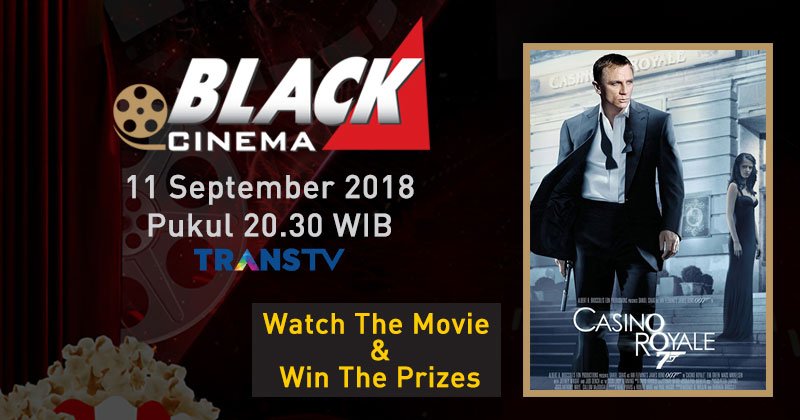 TRANSTV_CORP's tweet photo. Tugas awal didapatkan James Bond untuk menyelidiki seorang teroris bernama molaka. Molaka sendiri sudah lama diincar oleh M16 karena diduga banyak aksi teror di dunia. Saksikan #BlackCinema Casino Royale 007 pukul 20:30 WIB di #BlackCinema TRANS TV &amp; jangan lupa ikutin kuisnya! https://t.co/qXXWkUq3ks