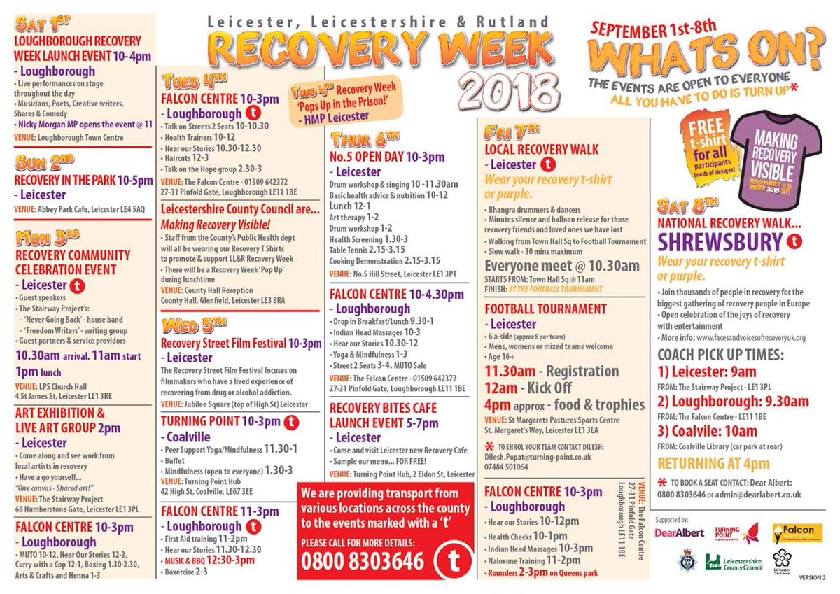 leicspolice's tweet image. #RecoveryWeek come to a close today with a recovery walk through the city, led by the Bhangra drummers &amp;amp; dancers. Starting at the Town Hall Square at 11am, it finishes at St Margaret&apos;s Pastures Sports Centre for a football tournament. For more updates follow @LeicsSMO #RW2018
