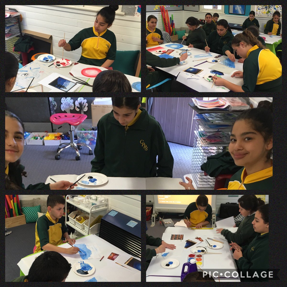 Ss investigating colour mixing and approaches to using various tools <a href="/PsCondell/">CondellParkPS</a>