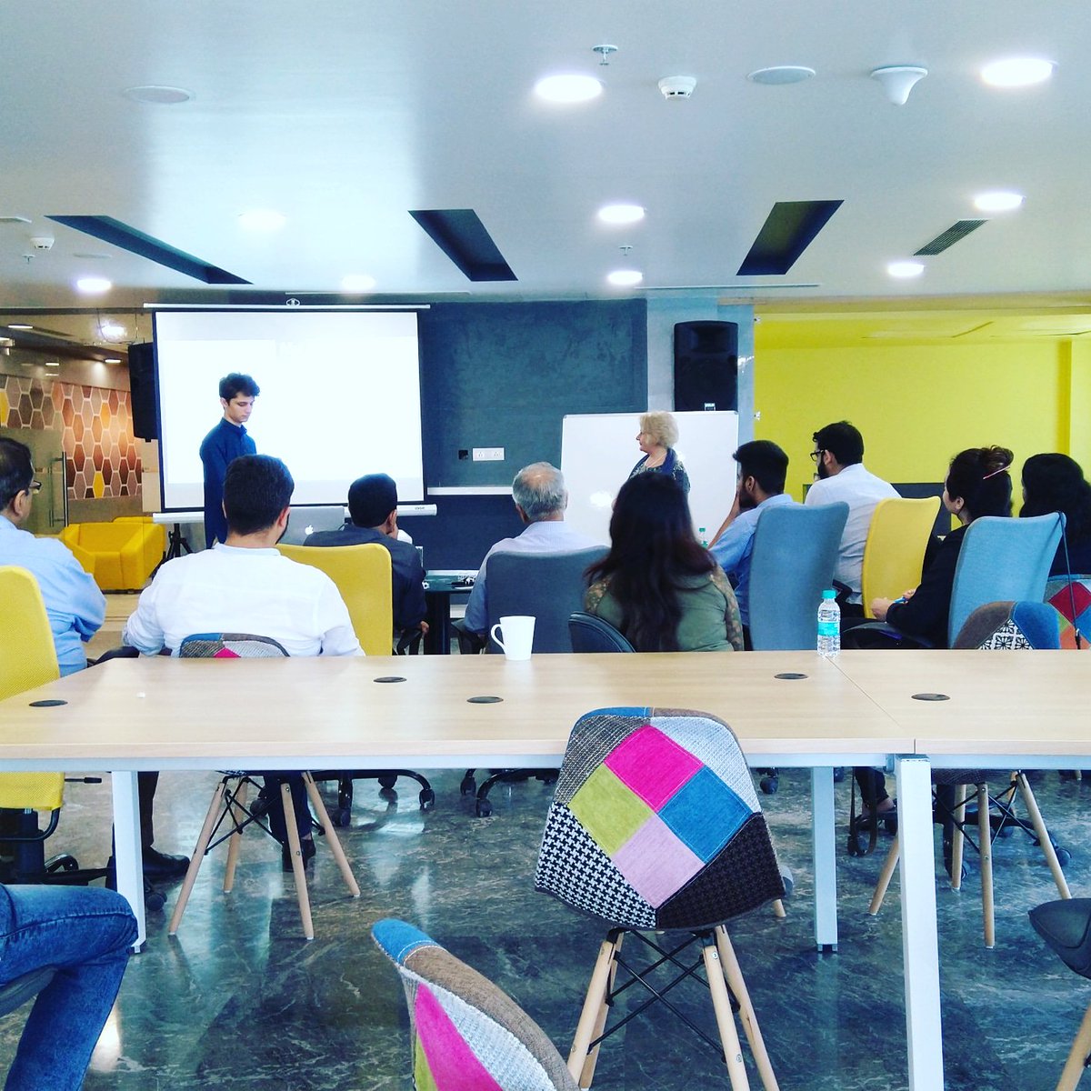 @InnovitasCo in association with @innolabz presents 'Founders Lab' with @IlariaVilkelis accompanied  by her son @RobertVilkelis at #GoHive coworking space , Gurgaon, Haryana , India.
#coworkingspace #foundersevent #founderslab #coworkingevent #coworkinggurgaon #SASTower