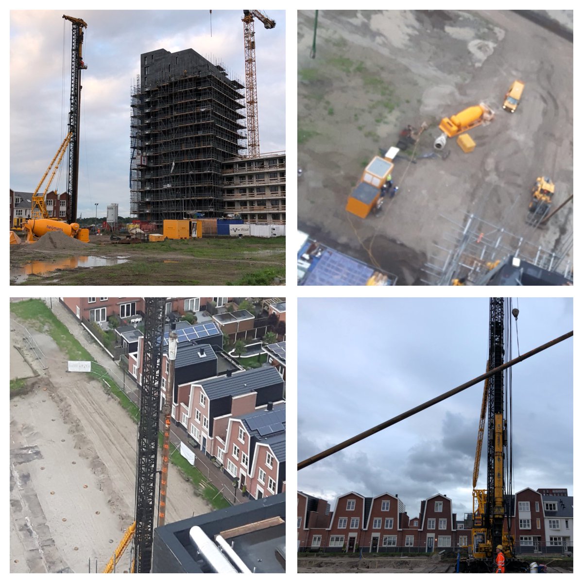 CLooij's tweet photo. We zijn van start! 1e paal geslagen voor de 12 hofwoningen “Het Balkon” Maassluis. #waal https://t.co/z7mhXmWTCx