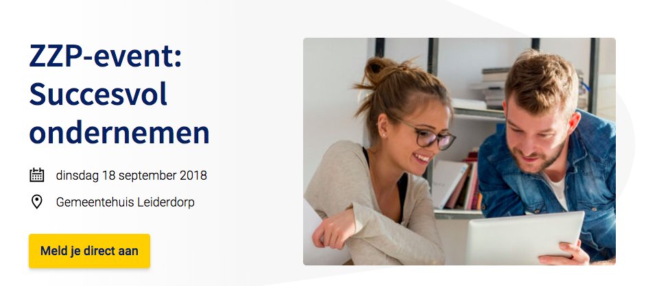 Vragen over groei, financiering, AVG/fraude en samenwerken? Kom dan naar het #zzp-event voor de Leidse regio op di. 18 september. Info en aanmelden: kvk.nl/.../zzp-event-…

#Katwijk #Leiden #Leiderdorp #Oegstgeest #Voorschoten #Zoeterwoude