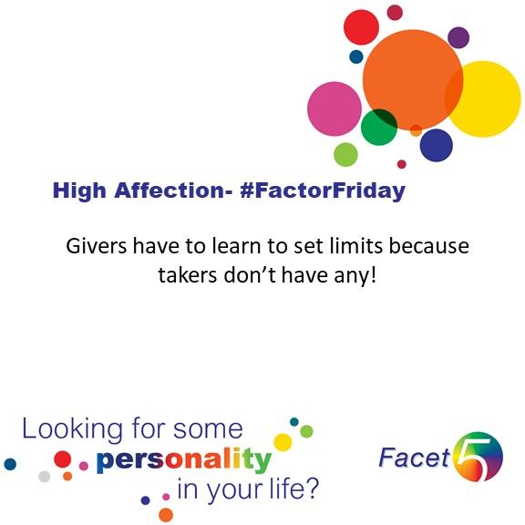 Facet5's tweet image. Some great advice for #HighAffection on #FactorFriday . Have a great weekend everyone. #letyourpersonalityshine #Friday