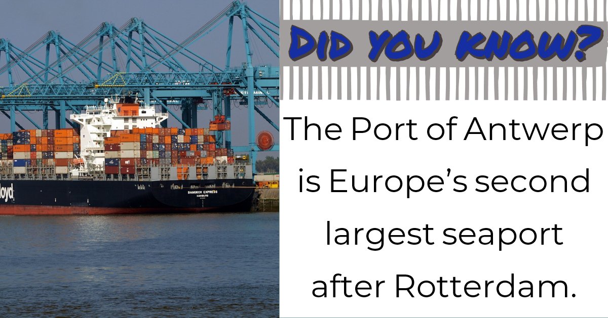 Multilog2's tweet image. #Belgium #Antwerp #2ndLargest #DidYouKnow