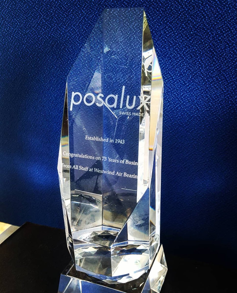 A big thank you to our supplier Westwind Air Bearings for sending us this beautiful present on our 75th birthday ! 
#machining #industry #technologies