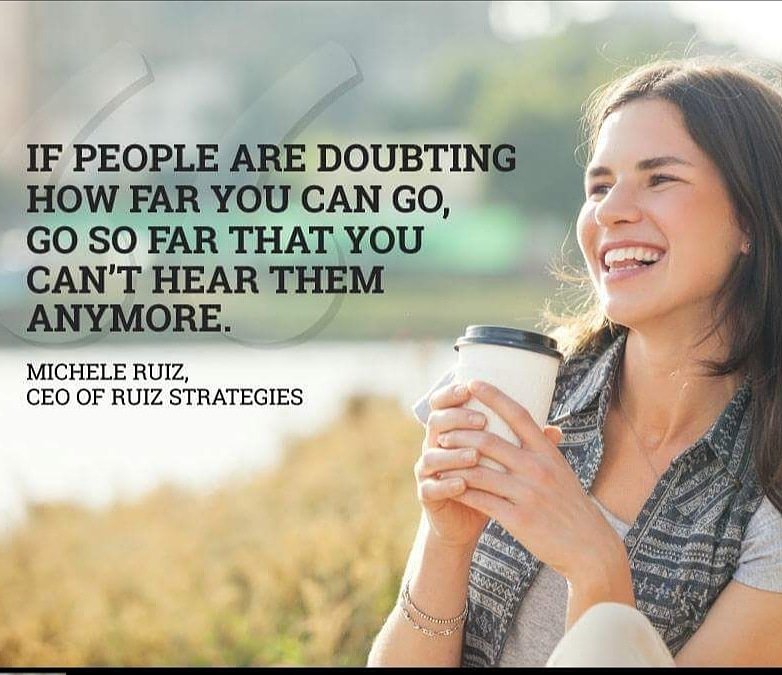 Don't listen to the doubters! #selfbelief #womensupportingwomen #womeninbusiness