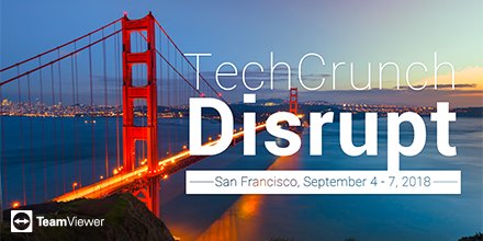 phildeutscher's tweet photo. We're excited to be at TechCrunch Disrupt in San Francisco on 4-7 September! Come and visit us on the expo floor at #booth26. #tcdisrupt2018 #TCDisrupt https://t.co/j2FZoYg7qV
