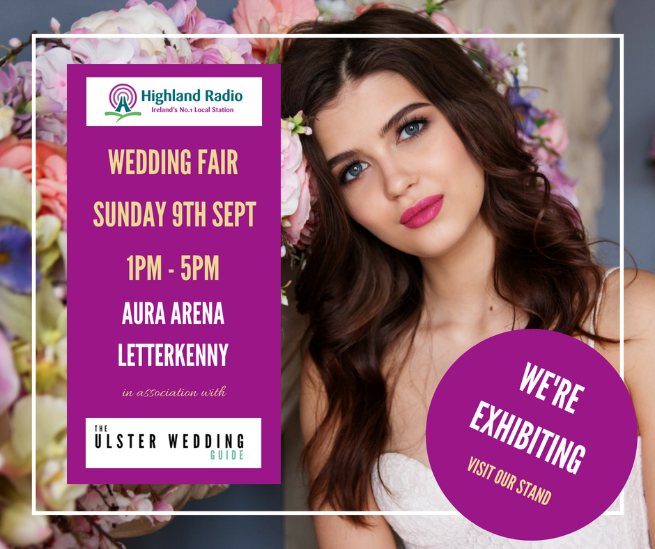💍 In addition to our Wedding Open Day this Sunday (12-6PM), we will also be exhibiting at the <a href="/highlandradio/">Highland Radio</a> &amp; <a href="/Ulsterweddings/">Ulster Weddings</a> Wedding Fair in the Aura Letterkenny! Pop by our stand &amp; pick up one of our NEW wedding brochures &amp; some fab exclusive discount vouchers! 💍