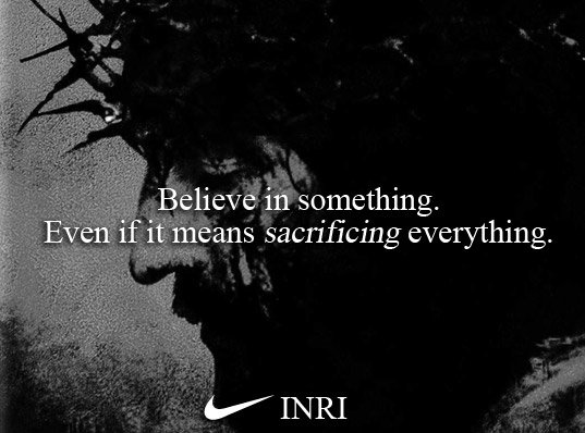 Real_James_Bong's tweet photo. Believe In Something (The Real Deal)
#Jesus #BoycottNike #Kaepernick https://t.co/QDUwWPEl23