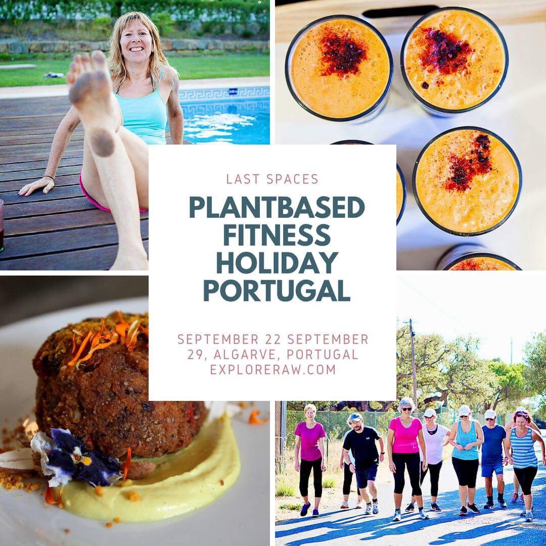 ExploreRaw's tweet photo. Ready to let it go? Stress? Weight? Anxiety? All of it and more?! Join my #plantbased #bootcamp #retreat. Last spaces for #Portugal Sept 22-29 and 29-Oct 6th. Beach, #fitness, plantbased living food, food classes, #yoga and more. BOOK NOW: https://t.co/wFQmjShgdc https://t.co/T0Fmjj7SDg