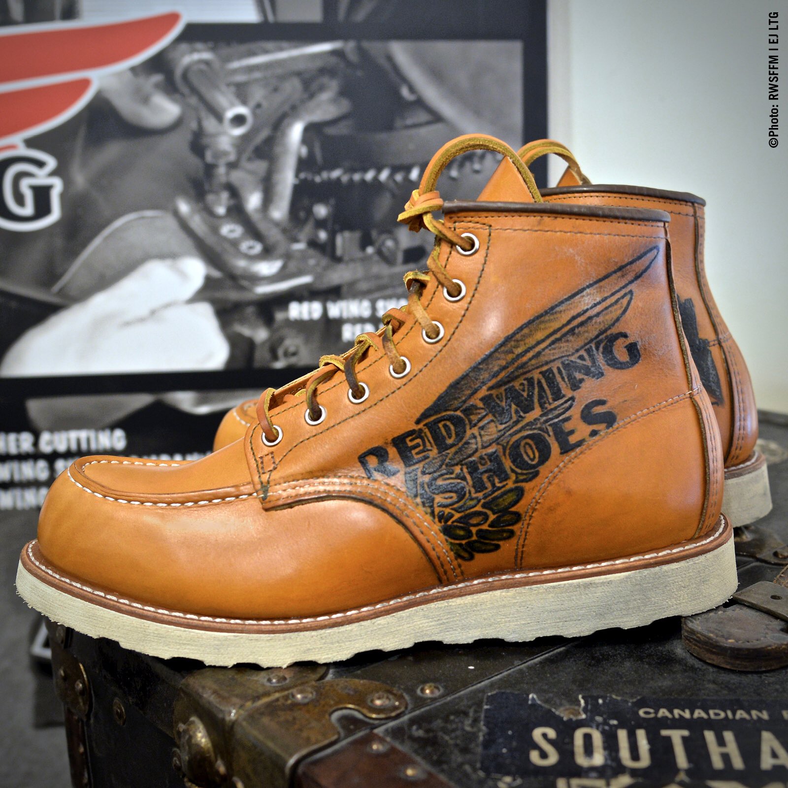 custom red wing boots