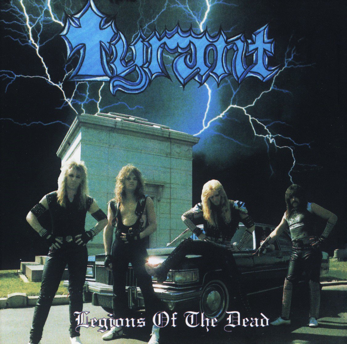 Tyrant - Legions Of The Dead (1985 Metal Blade Rec.).
Glen May - Vocals / Rocky Rockwell - Guitars
Greg May - Bass /Rob Roy - Drums.
#TyrantBand #heavymetal #powermetal #USAMetal #OldSchoolMetal