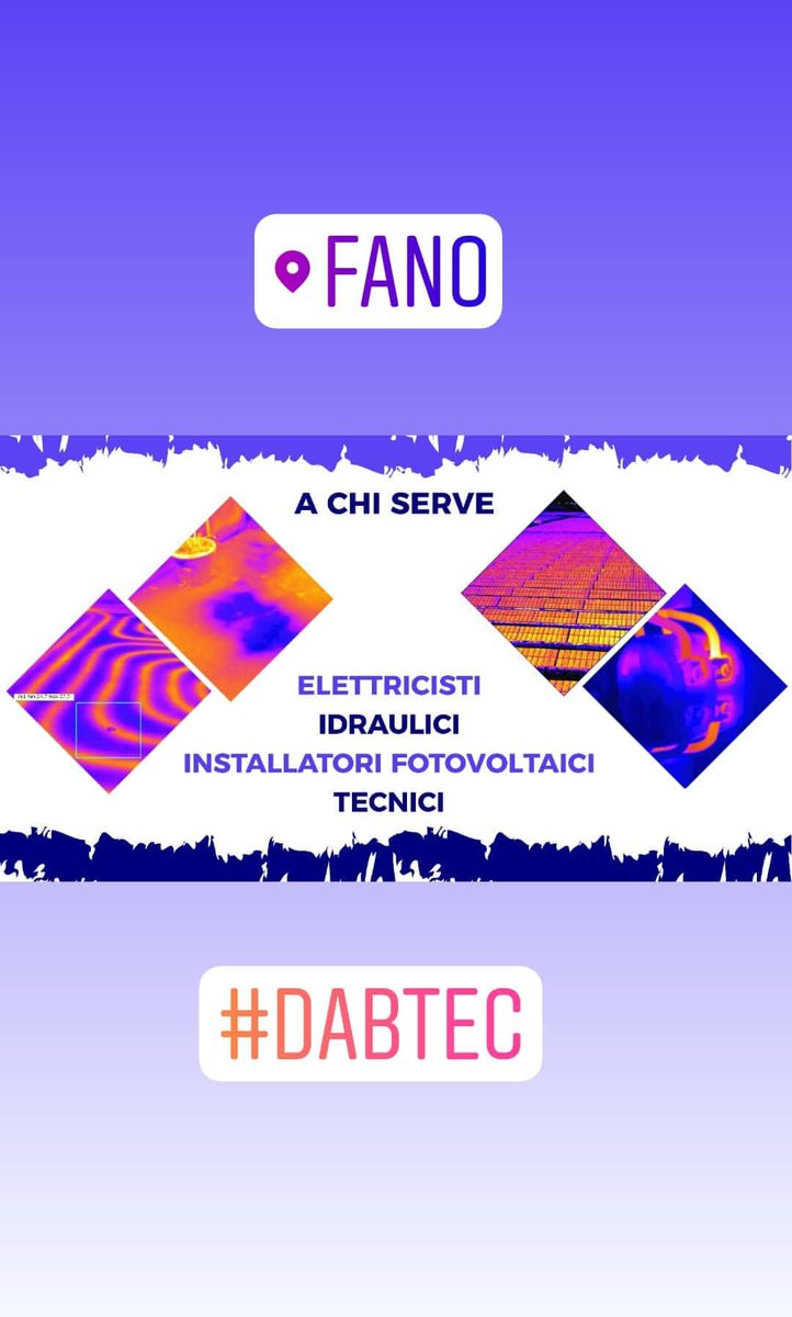 Dabtec_'s tweet photo. #dabtec #testo #termocamera #termografia #fano #impianti #PesaroUrbino #idraulica #casa https://t.co/IK83mJ2NWk