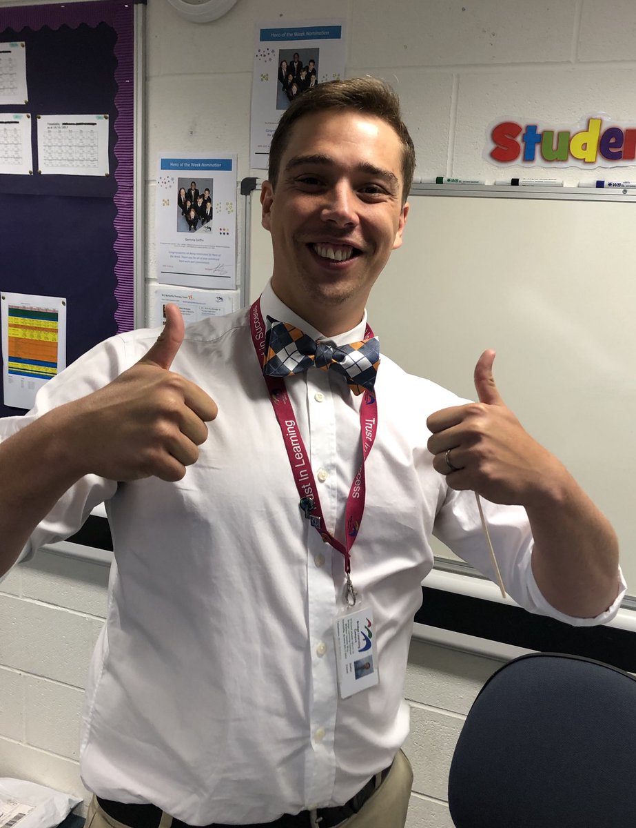 Bristol_BLC's tweet photo. It’s Friday...which means one thing...the return of #BowTieFriday for Mr Dewer @BLCscience https://t.co/c8BsJJ8StI