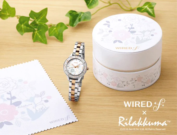 祝15周年✨ WIRED f × リラックマ 限定ウオッチが誕生✨
ベゼル(時計の縁)には、お花とスワロフスキーⓇ、ダイヤルにもお花に囲まれた可愛いリラックマが?
上品な雰囲気が素敵です。発売は9月8日予定。
詳しくはこちらから https://t.co/rKP1tRGLr7  #リラックマスタイル 