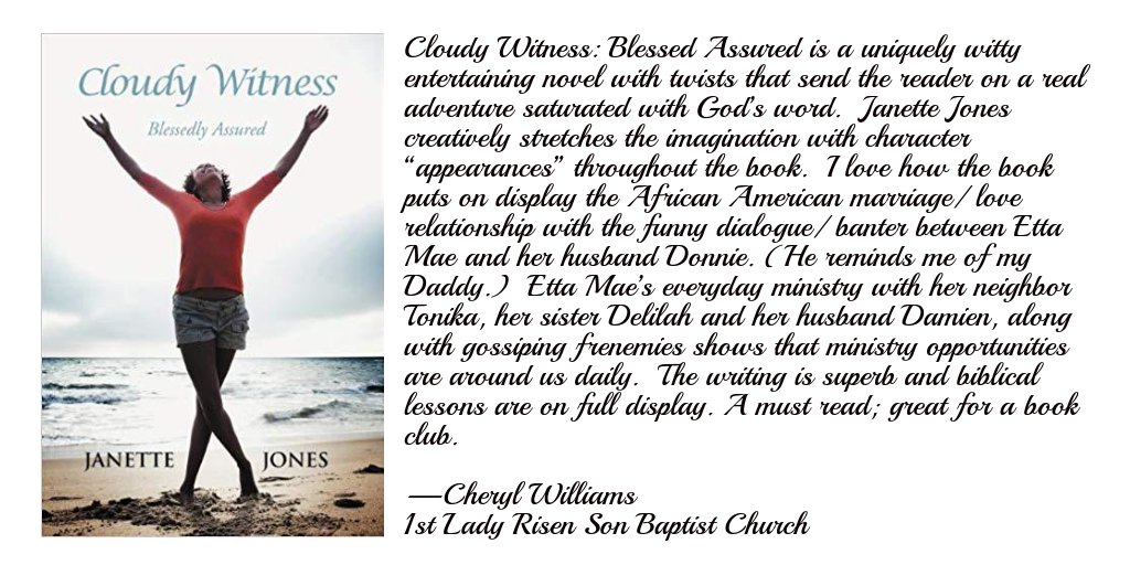 authorjanjones's tweet image. A must read; great for a book club.
Grab a copy of this interesting book! amzn.to/2wOyGfc

#CloudyWitness #Toplink