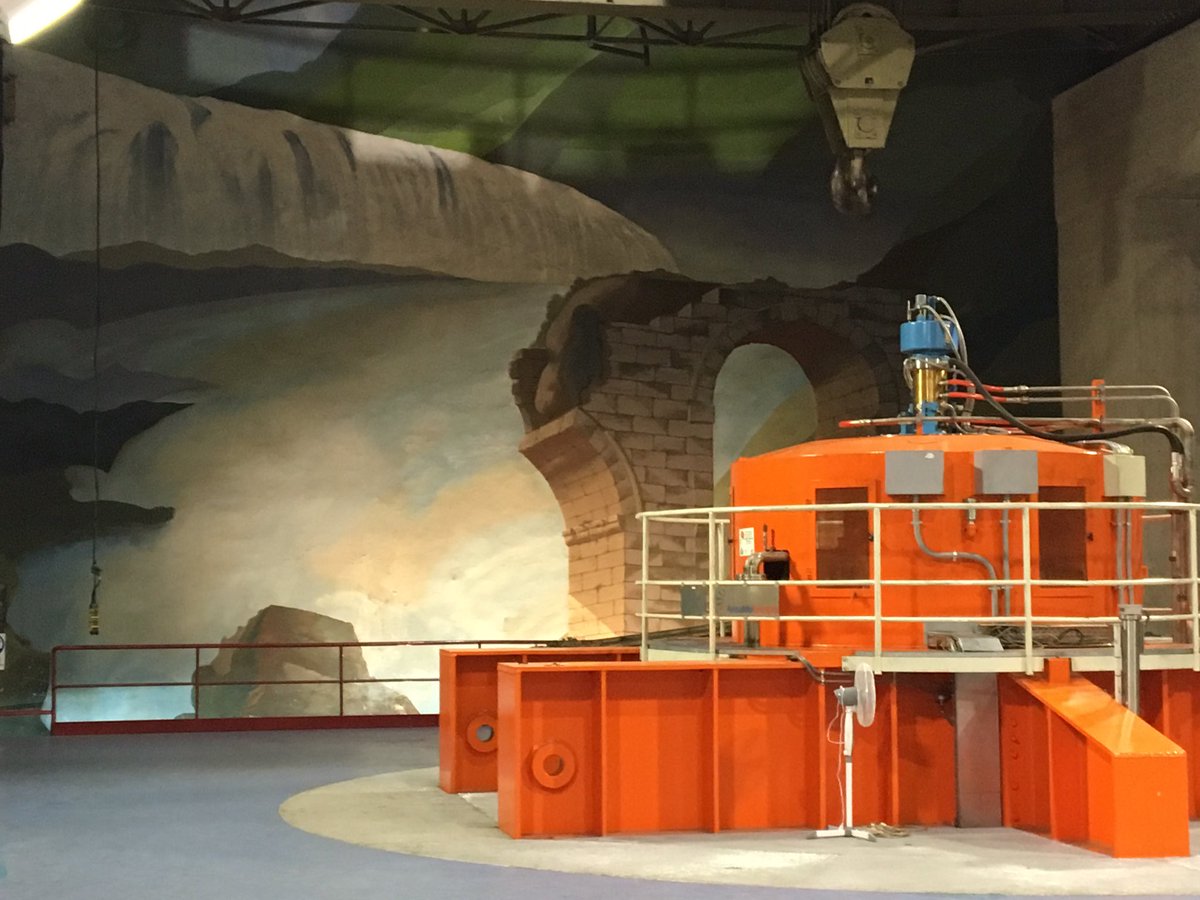 Idroelettrico: l'energia dell arte 😊 centrale di Narni con dipinto raffigurante cascata Marmore.<a href="/ERGnow/">ERG</a>