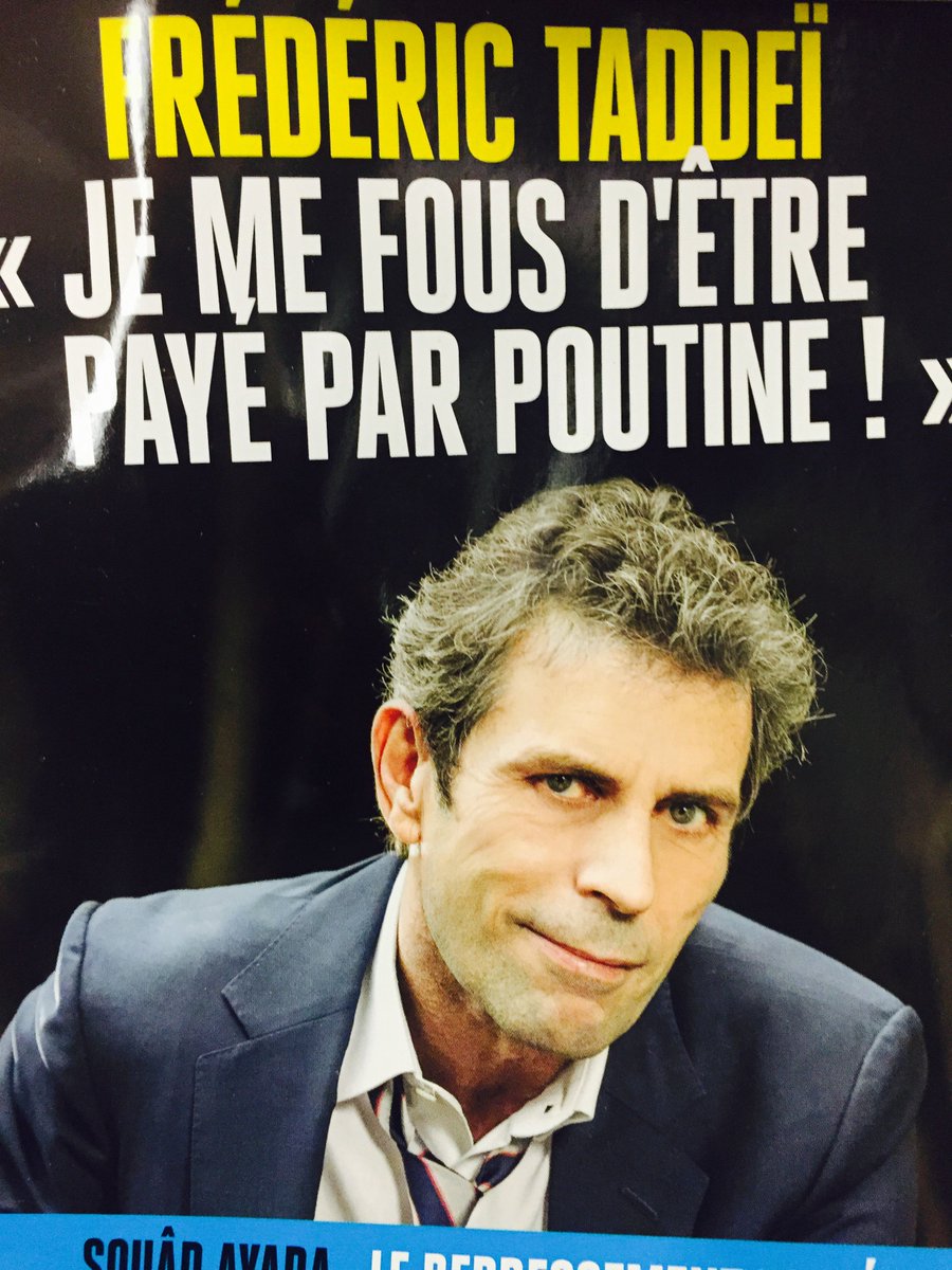 JP_Moinet's tweet image. Terrible dérive: non seulmt Taddei assume cyniquement &quot;être payé par Poutine&quot; ms il confond -sciemment- médias des démocraties et TV d&apos;1 autocratie violente, qui jette les intellectuels en prison! 
Pensée pour #olegsentsov (et + de 150 nouveaux dissidents) arrêtés pr les idées