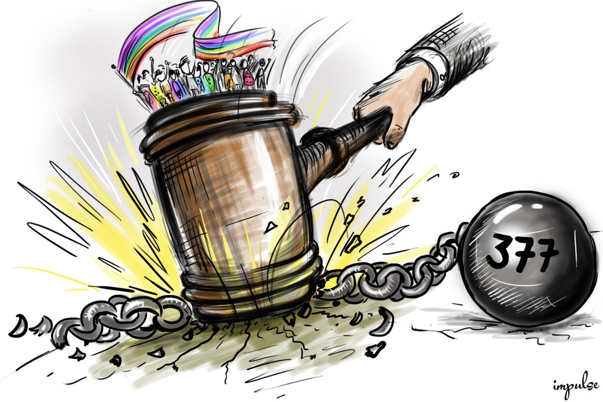 ThePulseIndia's tweet photo. Impulse : Rainbow set free.

#Section377 #Section377Scrapped #Section377Verdict #impulse https://t.co/kmlgAhQ1Bu