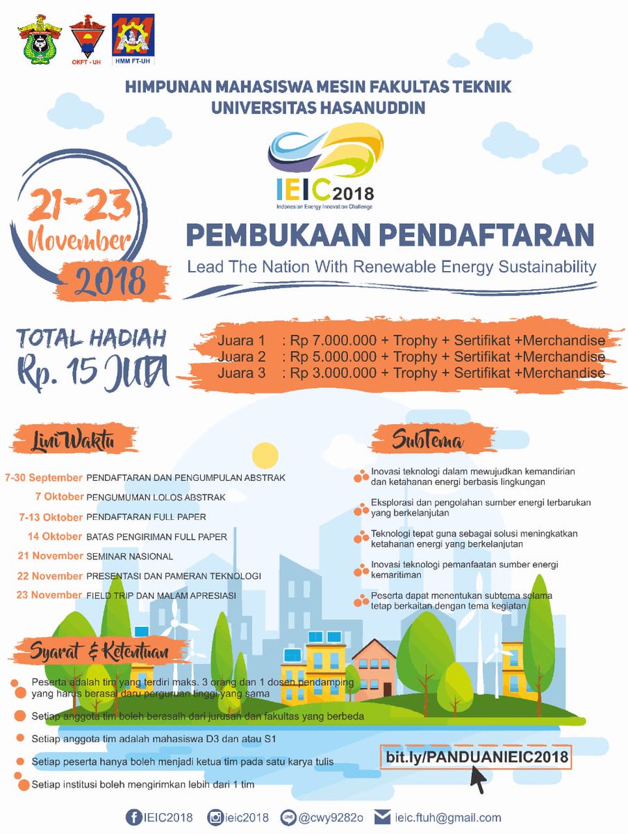 IEIC_2019's tweet photo. Tema : Lead The Nation With Renewble Energy Sustainability

Buku panduan : https://t.co/NagoIw4hRw https://t.co/jb9AEHgjuk