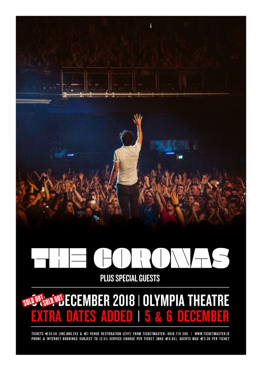 TheCoronas's tweet photo. Ah go on sure..
#thecoronas #dublin #theolympia #soldout #extradate #onemoregig https://t.co/Gl4csPlGlZ