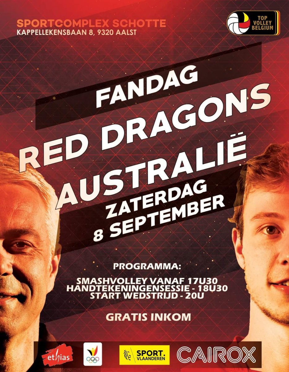 Tomorrow is the day to meet us <a href="/belreddragons/">Belgian Red Dragons</a> @Volley_Belgium before the World 🌎 Championship in #Italy🇮🇹 #Firenze ❤️ #AA