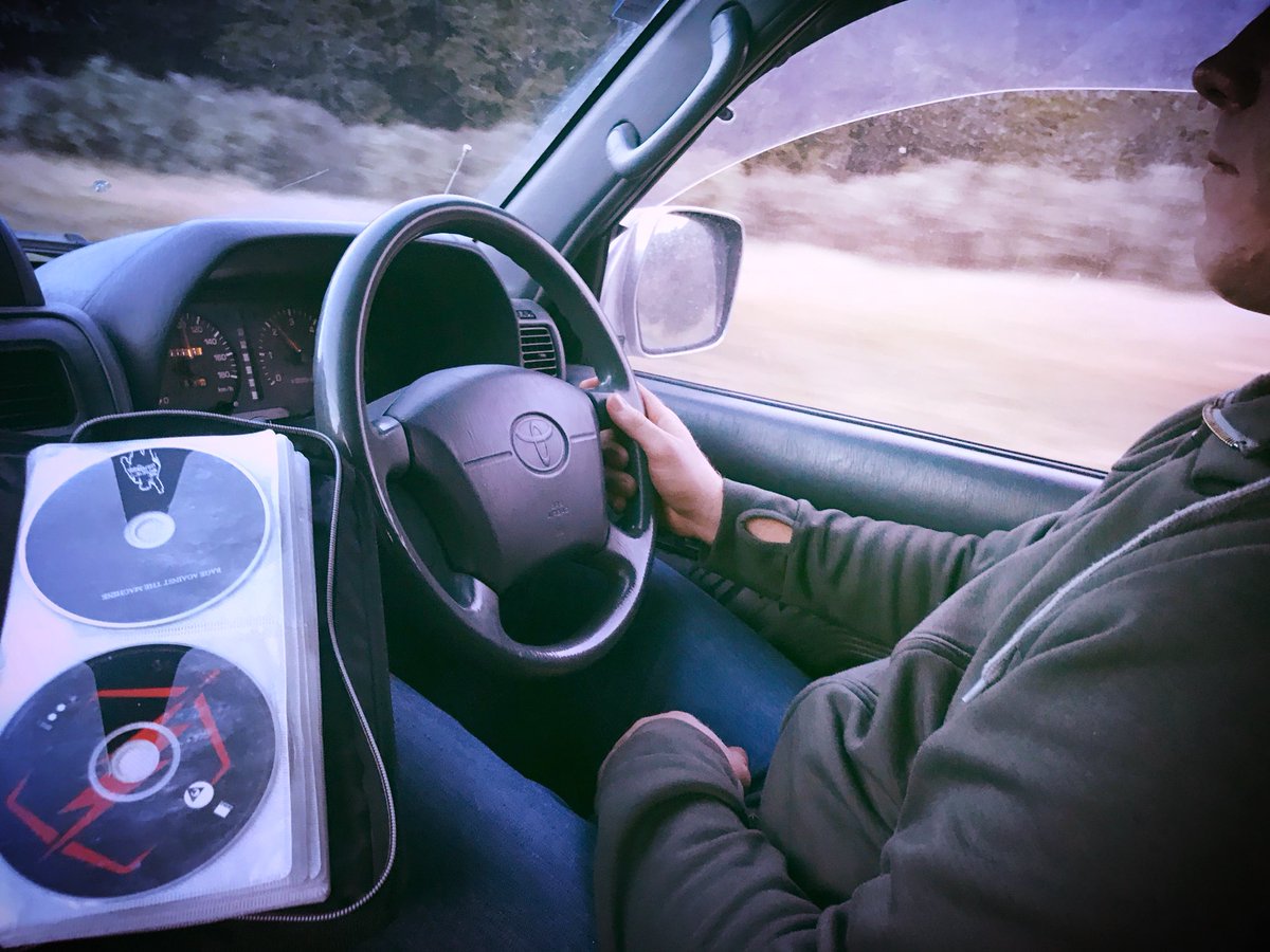 bechyde83's tweet photo. Going old school #roadtrip #so1999 #weezer #notscratched #bringbackcds #skiingRainbow https://t.co/4kBIDbIo3c