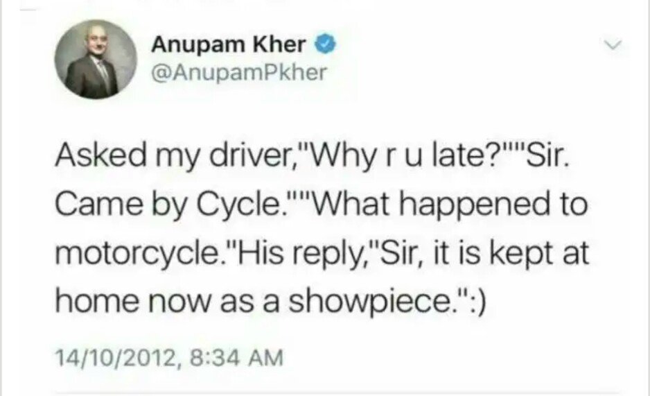 geetv79's tweet photo. These Celebs👇have lost the great sense of humour which they had, back in 2011-13,
when :
Global crude prices were at historic highs, & Govt taxes were less than half of today's
#ModiMadeDisaster
#BahutHuiMahangaiKiMaar
#BJPFuelLoot
#PeTrolled https://t.co/2mRg81eRPl