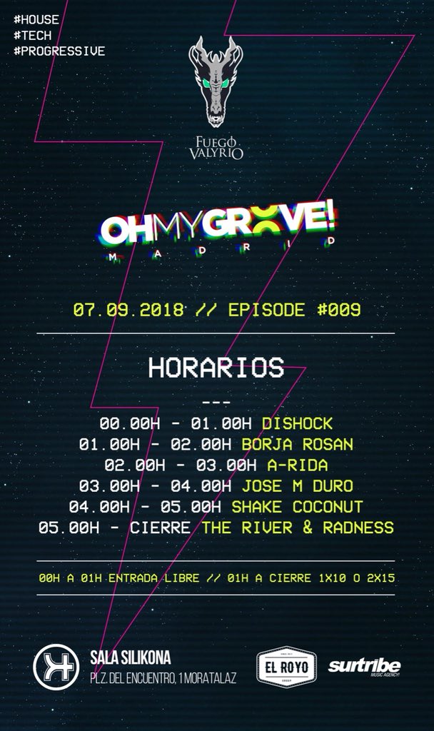 ¡Nos vemos esta noche familia!
Buena liada en el primer <a href="/OhMyGrooveMAD/">Oh My Groove!</a> de la temporada 🖤

#MORATALAZ