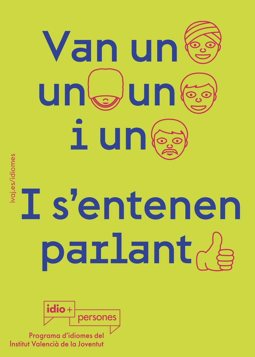 GVAivaj's tweet photo. Hui és l'últim dia per a preinscriure't en els tallers d'anglés 2018 de l'#IVAJ! Afanyat!
#IdioMesPlus 👉 https://t.co/bgCMOPfidu https://t.co/pgGNFE1U7C