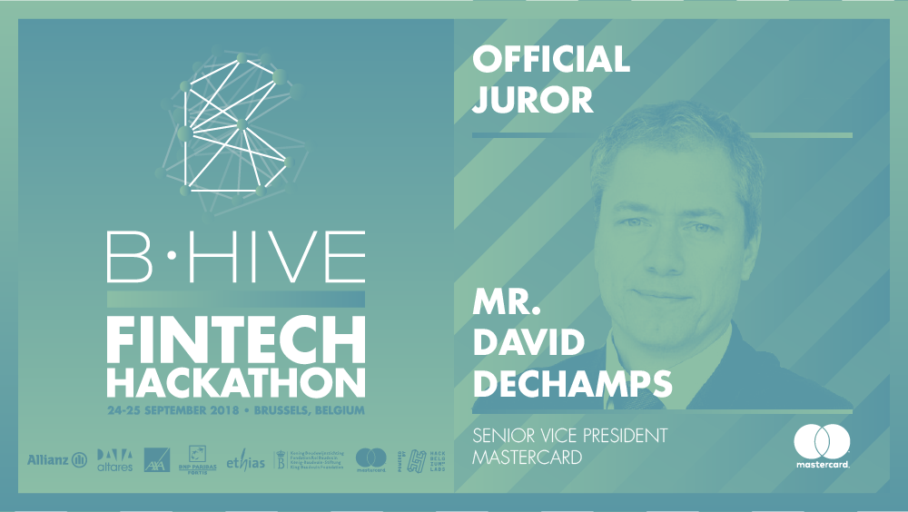 HackBelgium's tweet photo. [#BHive #FinTech Hackathon]
@David_Dechamps Head of Digital Payments at @Mastercard has just been confirmed as a juror. #HackBelgium #HackBelgiumLabs #HackFinance

Register now: https://t.co/cQgdq8P972 https://t.co/XZ4YK35xGq