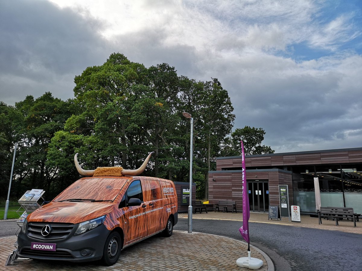 DiaryofaCooVan's tweet photo. Heather the #CooVan is at the @PitlochryDamVC this morning. Hoping the salmon counter will go up whilst we're here. It's currently on 2214.
#Perthshire https://t.co/cMj9spUPCg