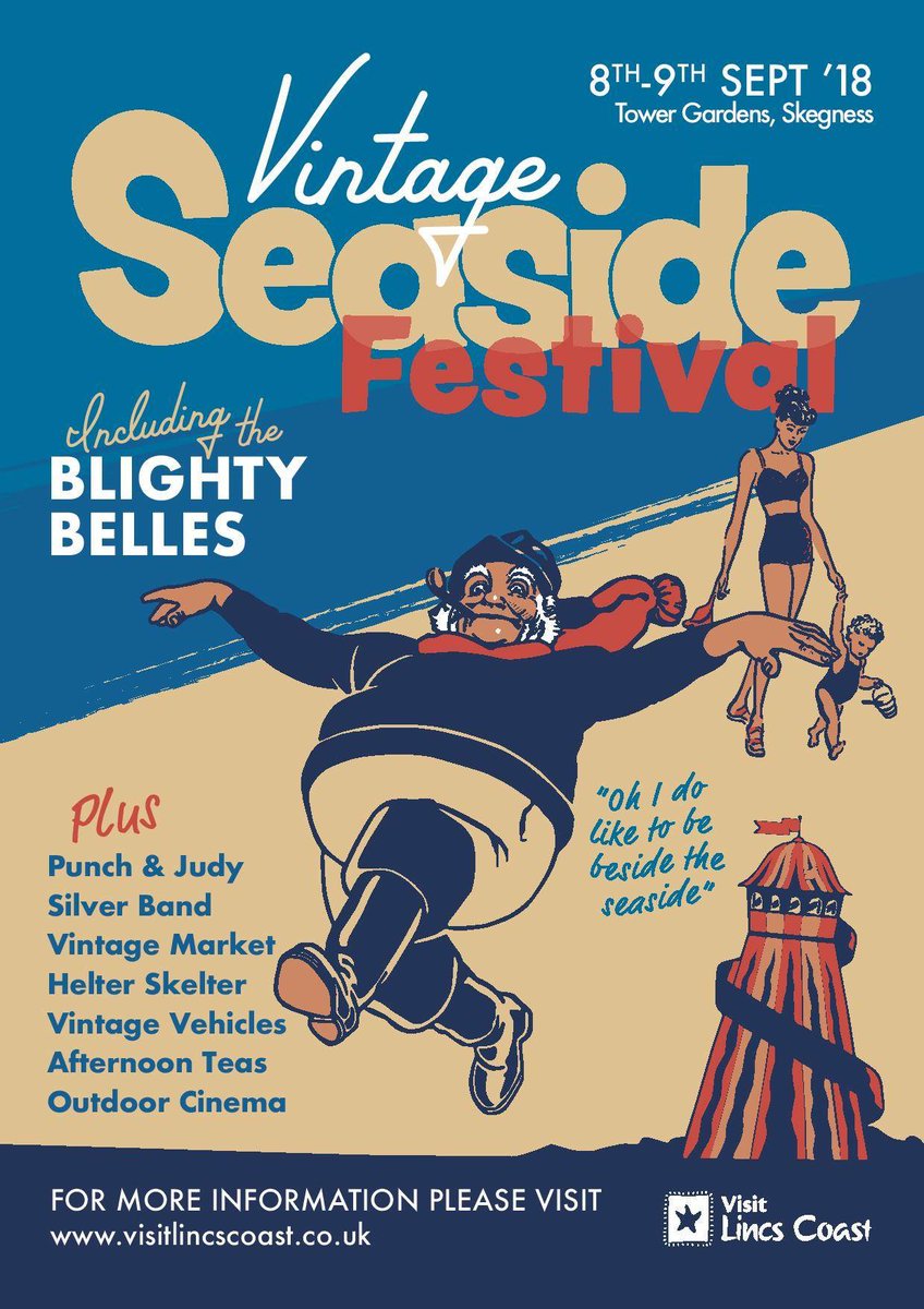 ClickInkPrint's tweet image. The Vintage Seaside Festival starts tomorrow! We are so proud to have worked in the artwork and designs for the event. 

#VisitLincsCoast